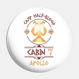 Cabin #7 in Camp Half Blood, Child of Apollo – Percy Jackson inspired design Pin