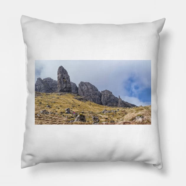 Old Man Of Storr Pillow by MCHerdering