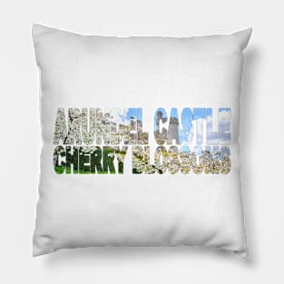 ARUNDEL CASTLE - Cherry Blossoms West Sussex England Pillow