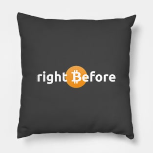Bitcoin, right before... Pillow
