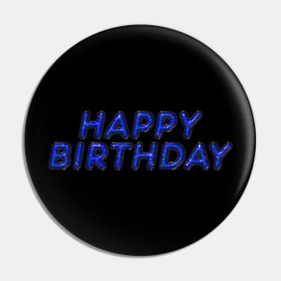 Happy Birthday - Blue Pin