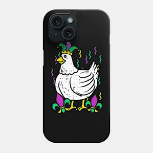 Mardi Gras Chicken  Outfit Farming Men Women Kids Phone Case