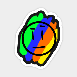 Colorful Confused Face Magnet