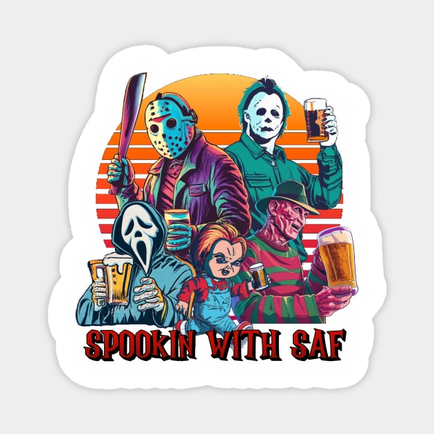 SpookIN with Saf - Everyone is HERE Magnet by DrinkIN GeekOUT Armor Shop