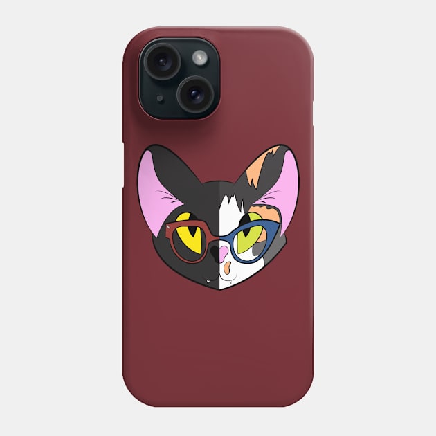 Purrfection in Two Parts Phone Case by elicecil