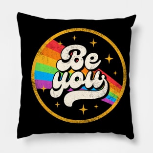 Be You Pride Lgbtq Gay Lgbt Ally Rainbow Flag Pillow