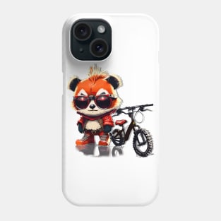 Red Panda with a Bike that is Michael Jackson Inspired Phone Case