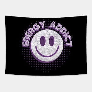 Energy Addict Smiley in Purple Tapestry