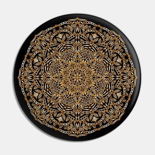 Gold Gradient Mandala Pin