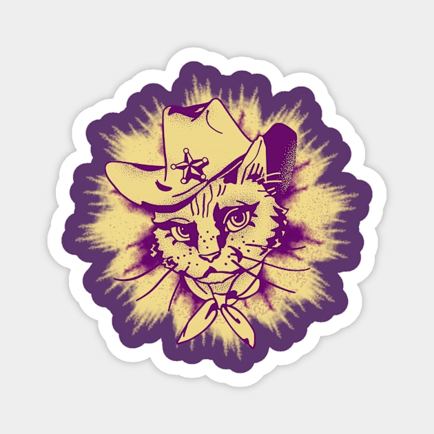 Cat Cowboy Sheriff Magnet by soulfulprintss8