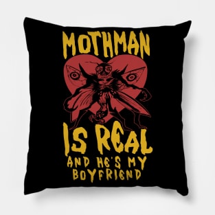 Mothman Is Real And He's My Boyfriend - Cryptid, Oddly Specific, Meme, Ironic Pillow