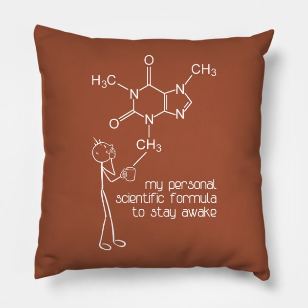 My personal Scientific Formula to stay awake Pillow by Colette