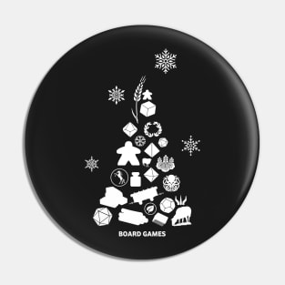 Board Game Resources Christmas Tree - Board Games Design - Gaming Art Pin