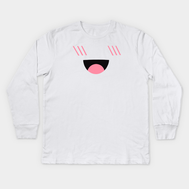 Roblox Super Super Happy Face Roblox Kids Long Sleeve T Shirt Teepublic - roblox oof noob head meme roblox kids t shirt teepublic