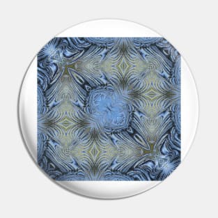 SQUARE DESİGN OF SHADES OF SKY BLUE 3. A textured floral fantasy pattern and design Pin