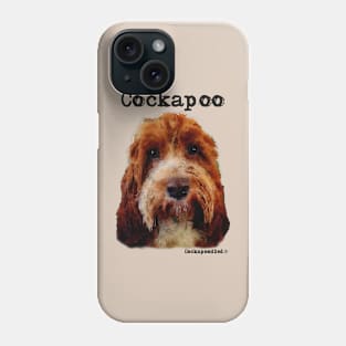 Red and White Cockapoo / Spoodle and Doodle Dog Phone Case