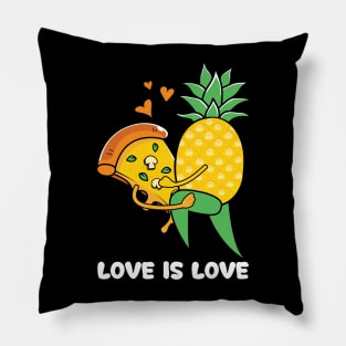 Funny Pizza Couple Pillow