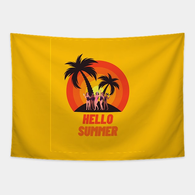 Hello Summer Tapestry by After Daylight Project