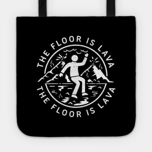 The Floor Is Lava BW Symbol Tote