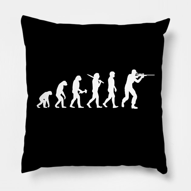 Shooting Sports Evolution Shooting Range Shooter Pillow by Krautshirts