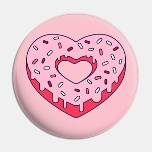 Pink Sprinkle Heart Pin