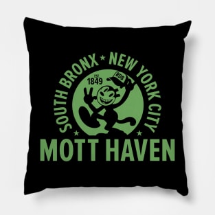 Mott Haven Bronx NYC - Cartoon Style Pillow