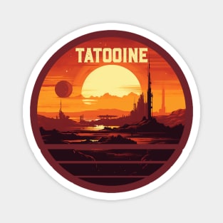 Sunset on Tatooine Magnet