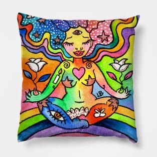 Rainbow Meditation Pillow