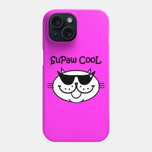 SuPaw CooL - WHITE CAT Phone Case