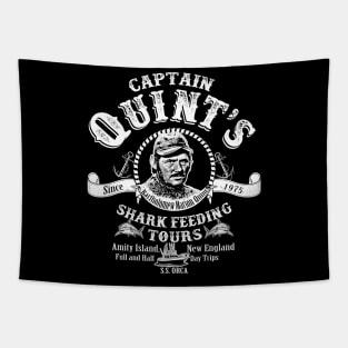 Quint Shark Feeding Tour Tapestry