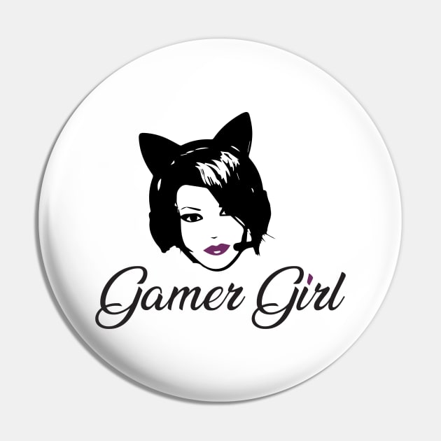 Gamer Girl Pin by JetskiPilotGaming