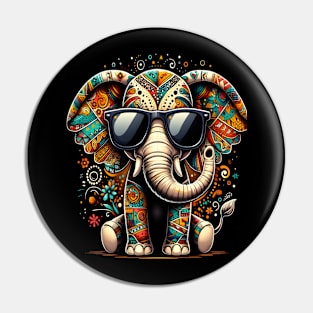 elephant Vintage Sunglasses Funny African Animal Lover Pin