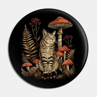 Cottagecore Aesthetic Cat Starlight Pin