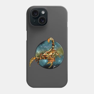 Scorpio Zodiac Sign created with beautiful flowers Phone Case