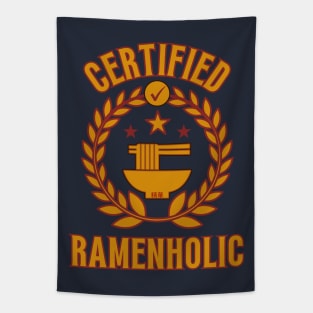 Certified Ramenholic - Funny Ramen Tapestry