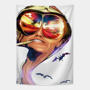 Fear and Loathing White Tapestry