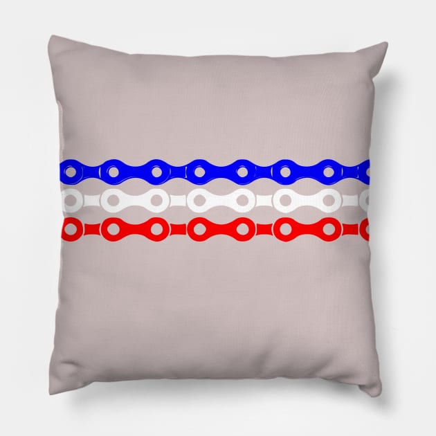 cadena de bici de francia Pillow by vintagejoa