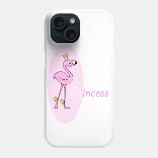 Flamingo princess Phone Case