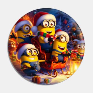 Merry Minions: Festive Christmas Art Prints Featuring Whimsical Minion Designs for a Joyful Holiday Celebration! Pin