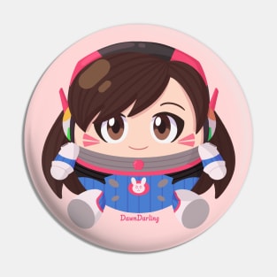 Round D.va - OW Pin