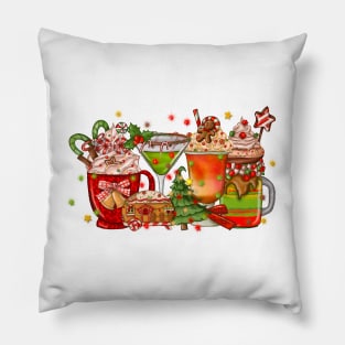 Christmas Latte Funny 2023 Pillow