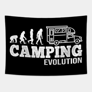 Evolution of Camping I Funny Camper gift Tapestry