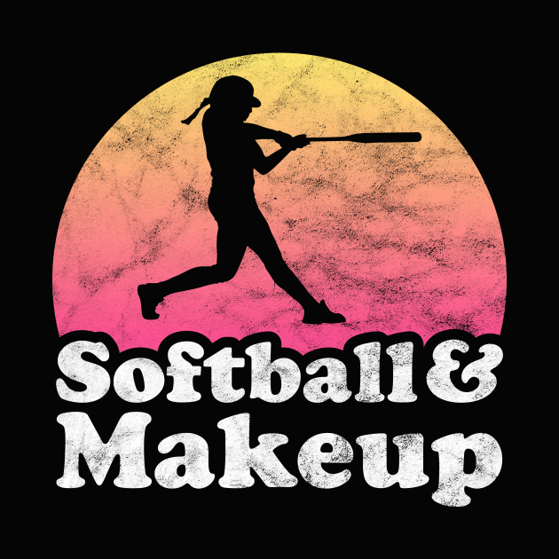 Softball and Makeup Gift for Softball Players Fans and Coaches Makeup