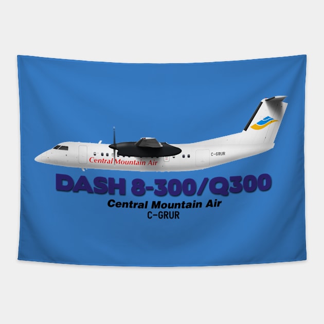 DeHavilland Canada Dash 8-300/Q300 - Central Mountain Air Tapestry by TheArtofFlying