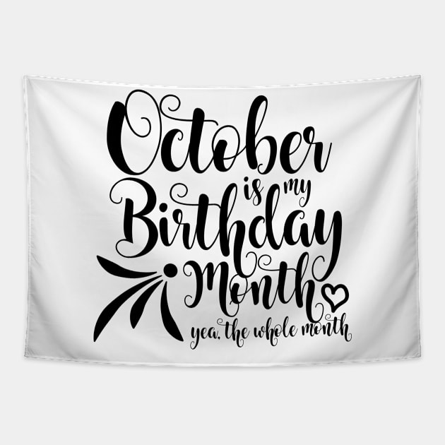 October Birthday Tapestry by Kuys Ed