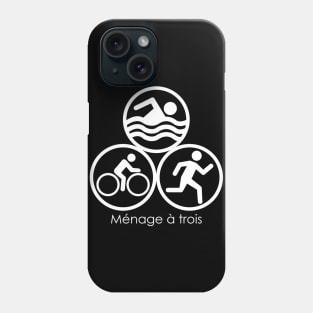 Menage a trois triathlete Phone Case