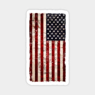 Vintage USA Flag, All American Flag, Distressed Worn United States Flag US 4th of July Flag, 4 de Julio Ropa Magnet