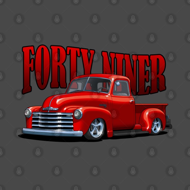 Custom Forty Niner Chevy Pickup Truck by candcretro