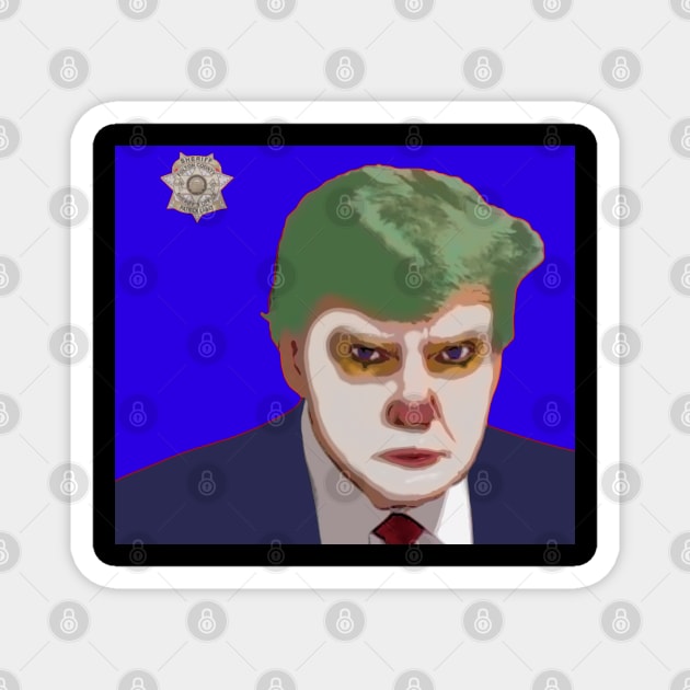 trump mugshot Magnet by oryan80