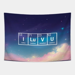 Atomic galaxy love Tapestry